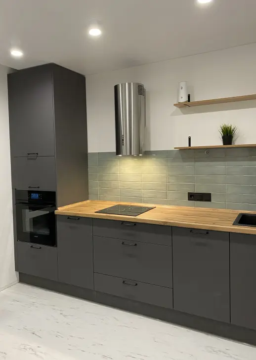 Кухонный гарнитур «Кухонный гарнитур «Графит низ»»