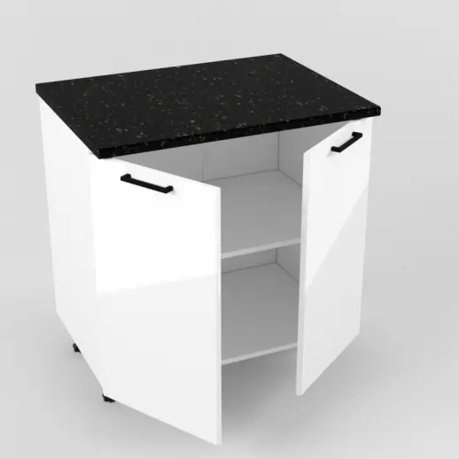 Шкаф нижний 800 Белый глянец