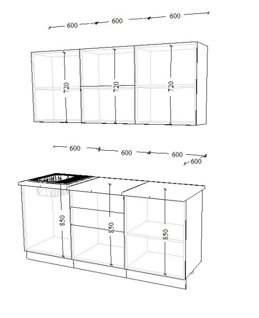 Рустик натур Бетон светлый 1800