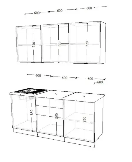 Рустик натур Бетон светлый 1800