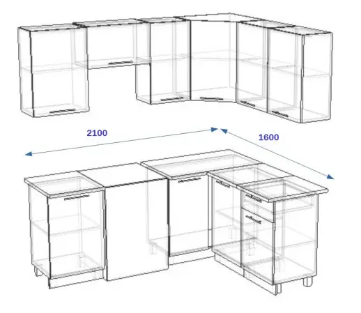 Волна Фиолетовый металлик арт. 13 - 2100х1600