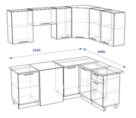 Волна Фиолетовый металлик арт. 13 - 2100х1600