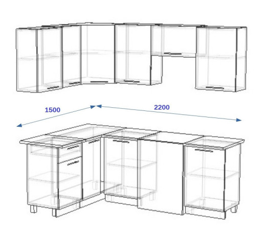 Волна Фиолетовый металлик арт. 13 - 2100х1600