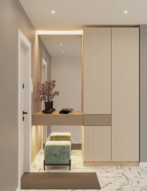 Кухонный гарнитур «Кухонный гарнитур «Набор мебели для прихожей  Софт Мокко Софт Латте Турин»»