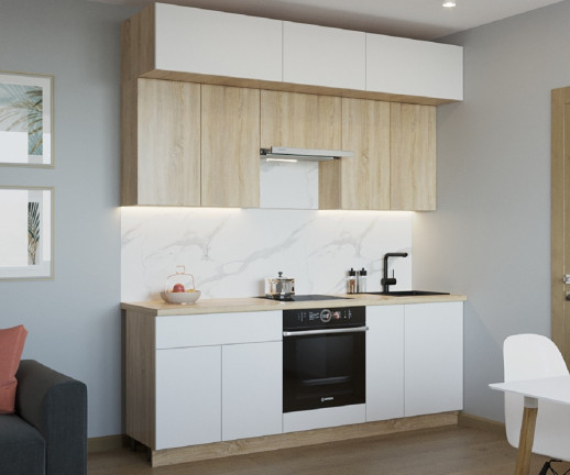 Кухонный гарнитур «Кухонный гарнитур «Тальк Дуб сонома - 1 (2200 мм)»»