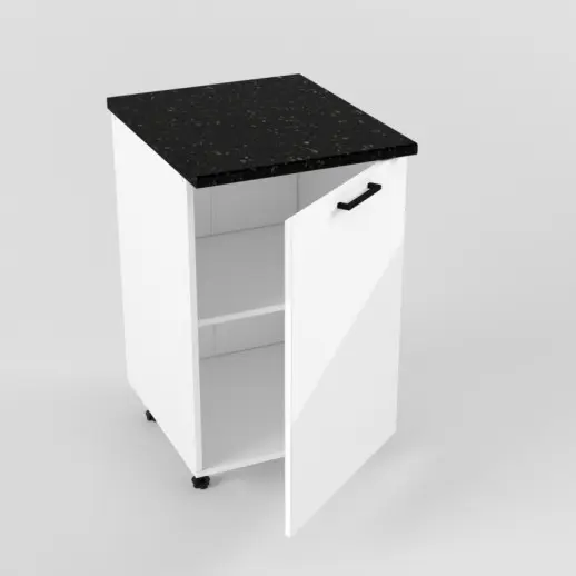 Шкаф нижний 500 Белый глянец