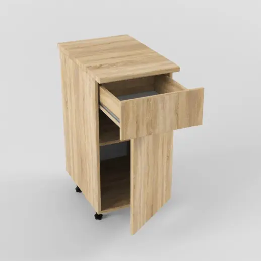 Шкаф нижний 400 1 ящик 1 дверь Дуб сонома